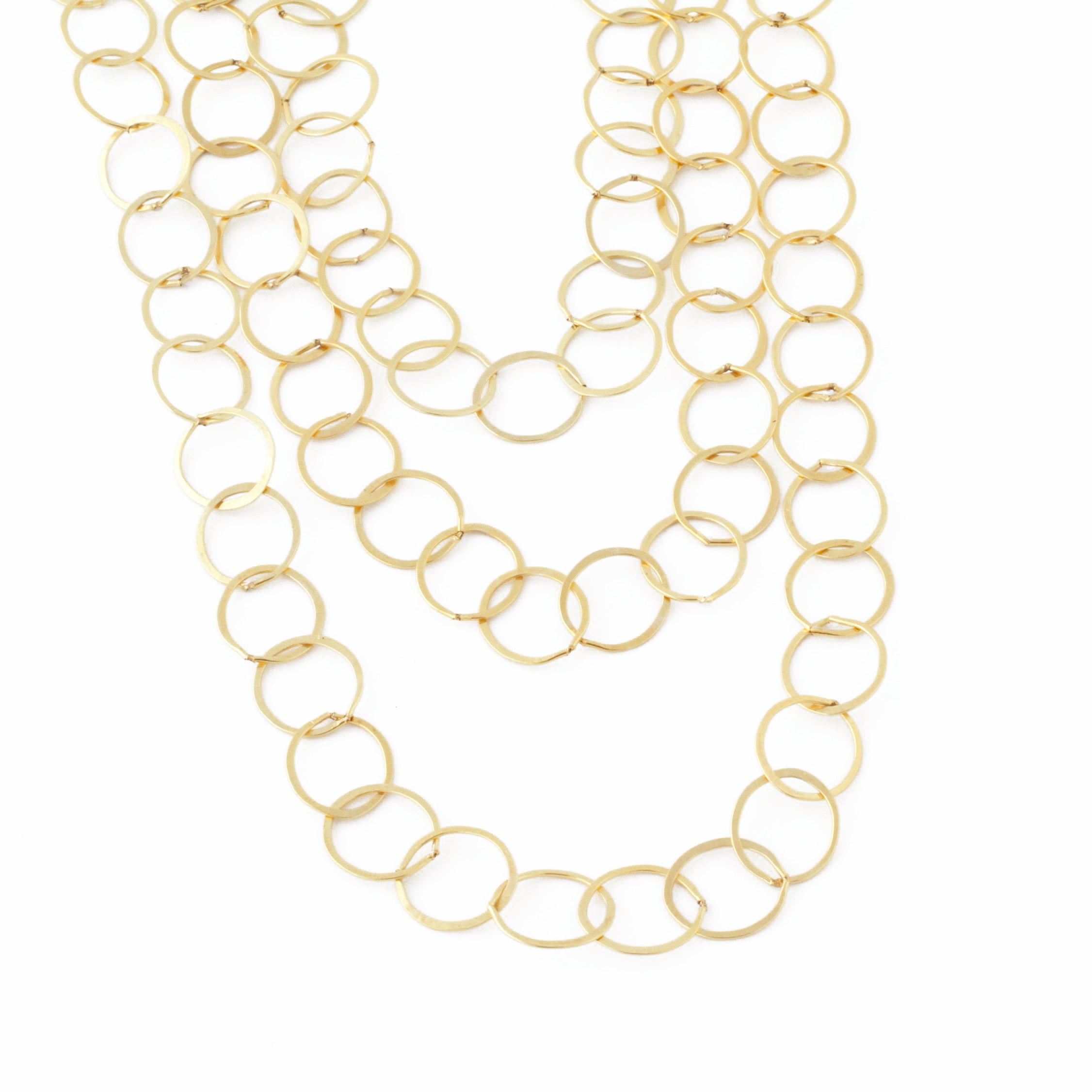 Hammered Chain Necklace (Gold-Filled)