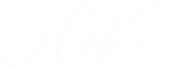 Amy Wing Designs Logo which looks like a handwritten letters A and W next to each other.