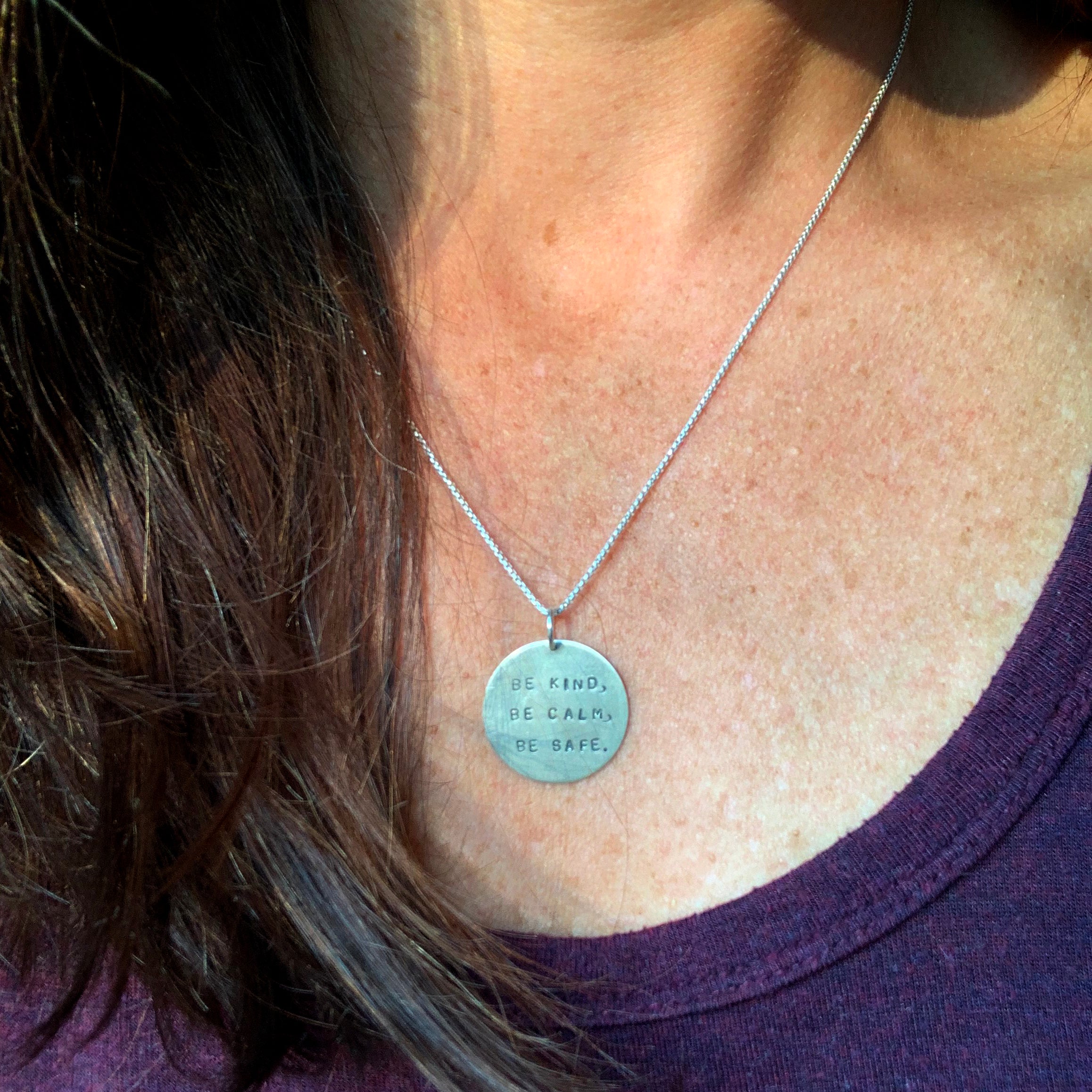 Be Kind, Be Calm, Be Safe Charm (Jewelry for The Common Good)
