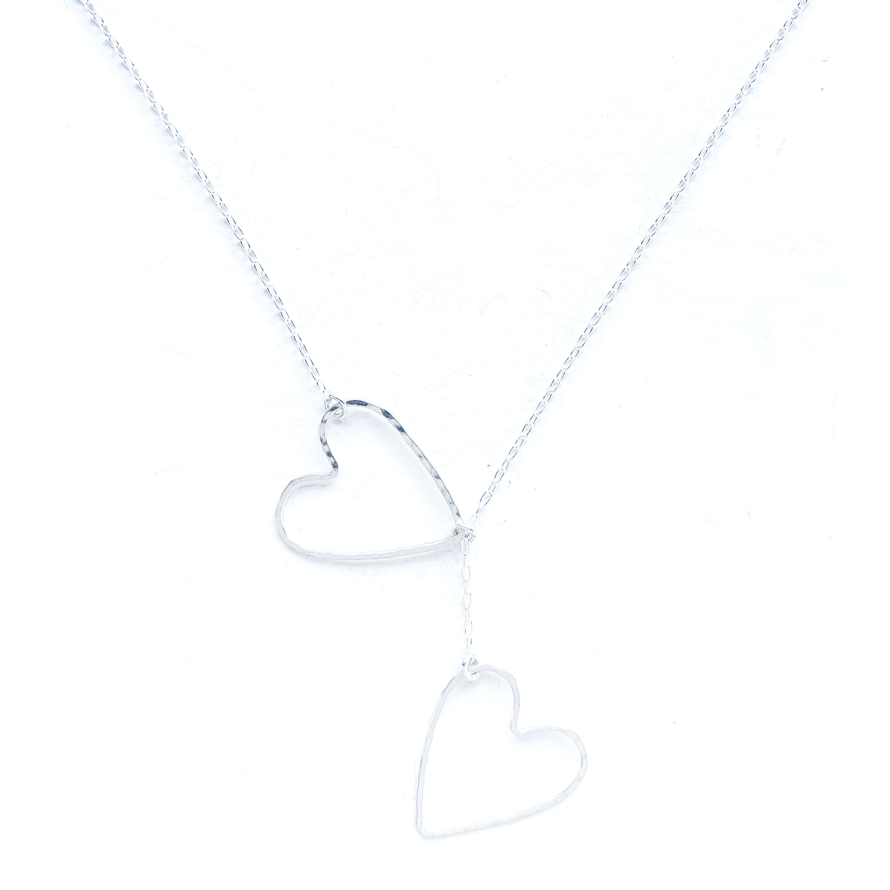 Open Heart Lariat Necklace