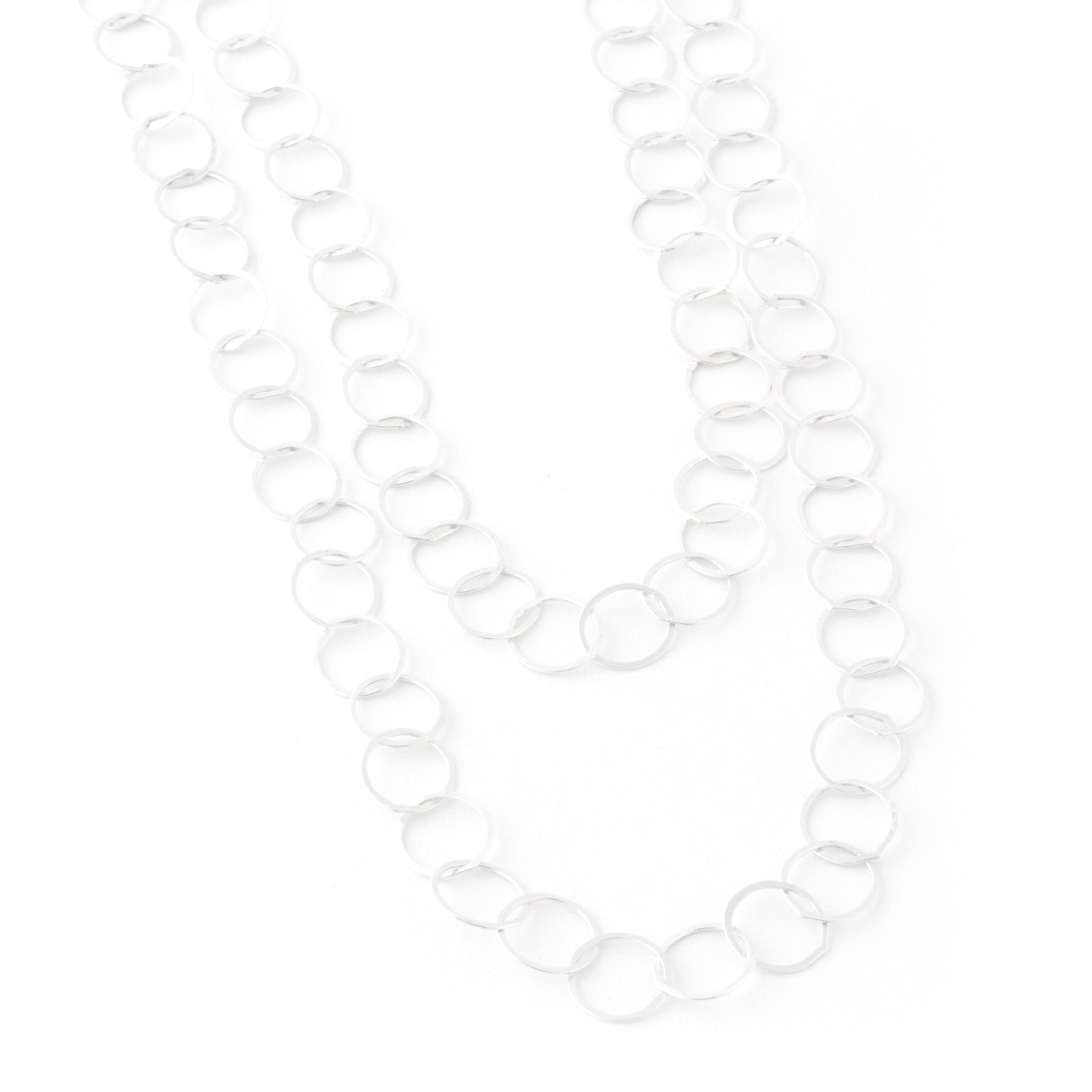 Hammered Chain Necklace (Sterling Silver)