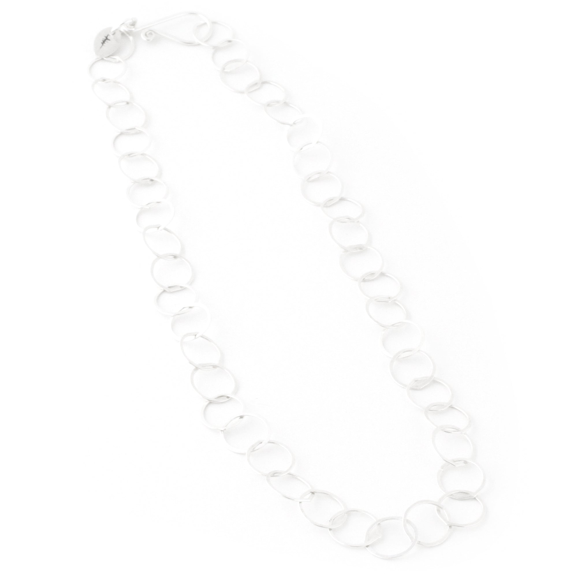 Hammered Chain Necklace (Sterling Silver)