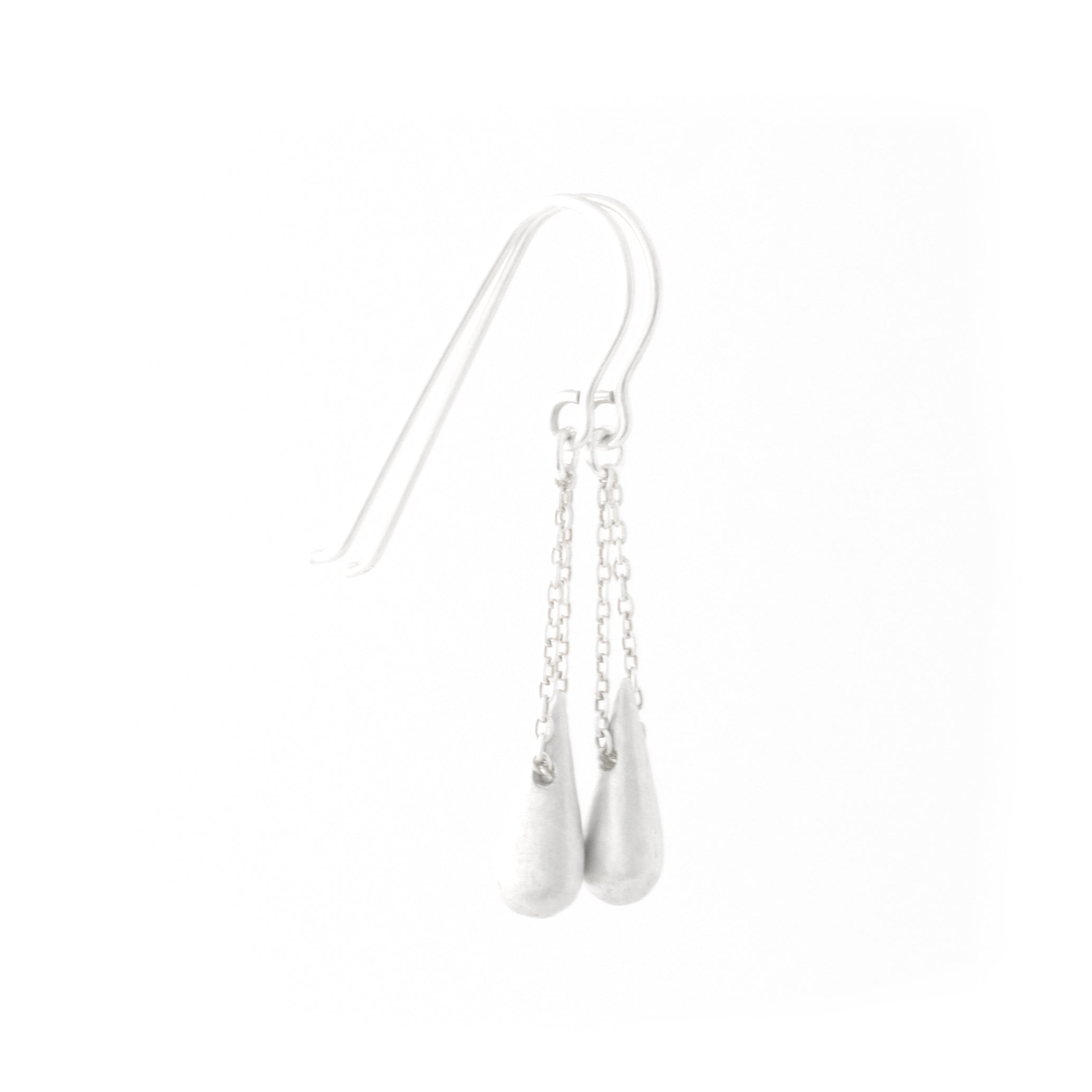 Raindrop Earrings (Small Sterling Silver)
