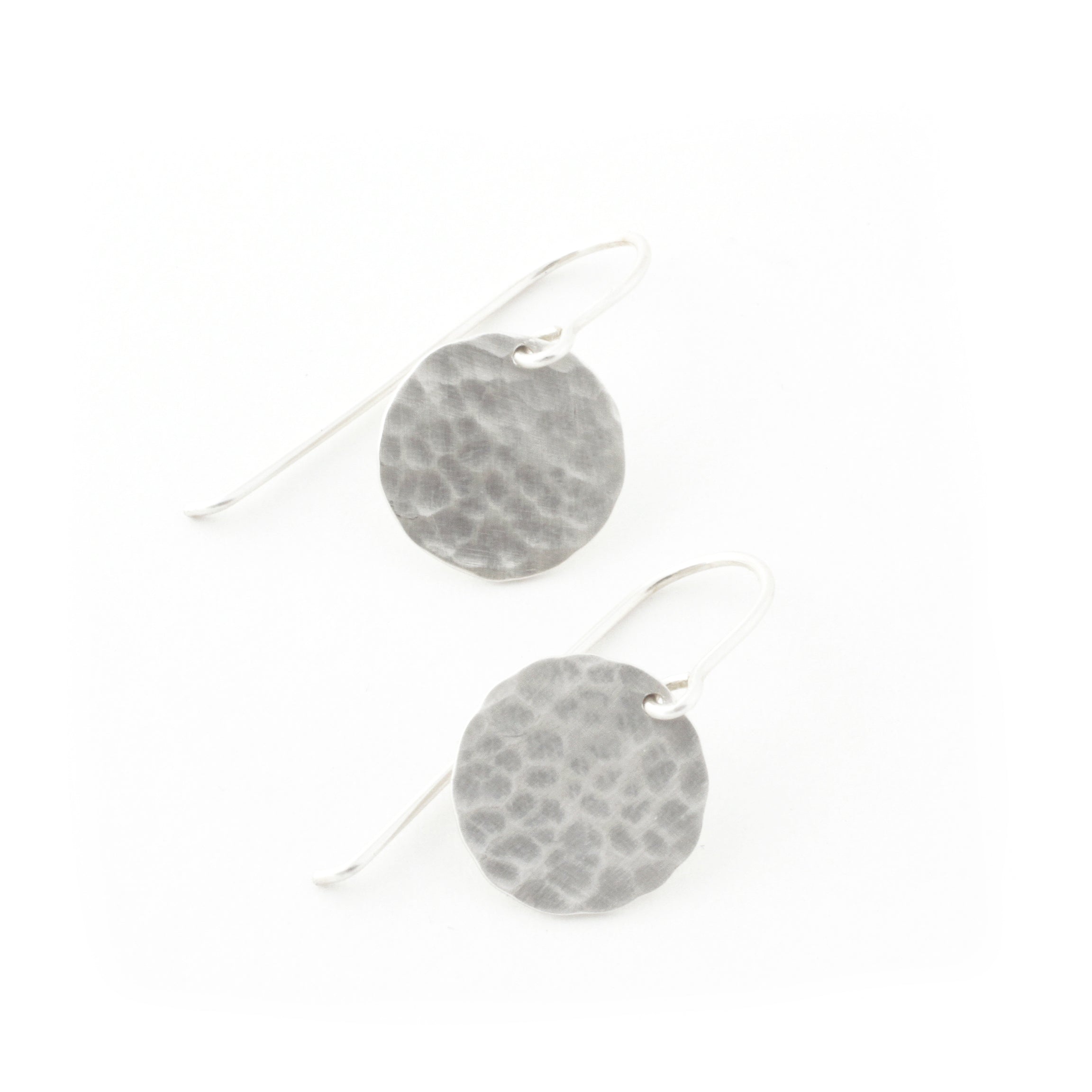 Luna Hammered Earrings (Small)